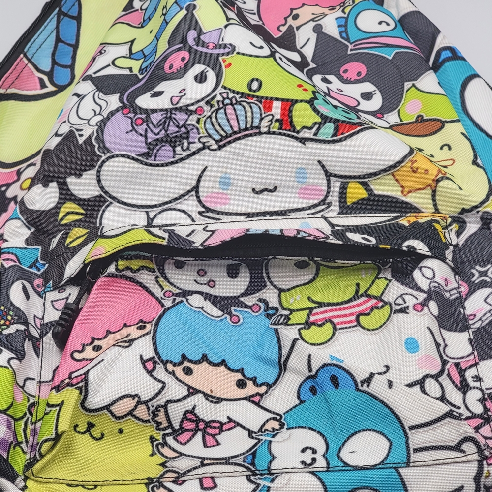 Hello Kitty and Friends Cartoon Printed ( 16"x11"x5") Backpack Adjustable Strap - Picture 3 of 5